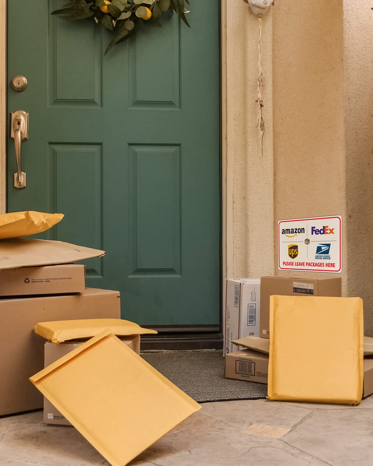ALKB Package Delivery Sign 8x12", Please Leave Packages Here