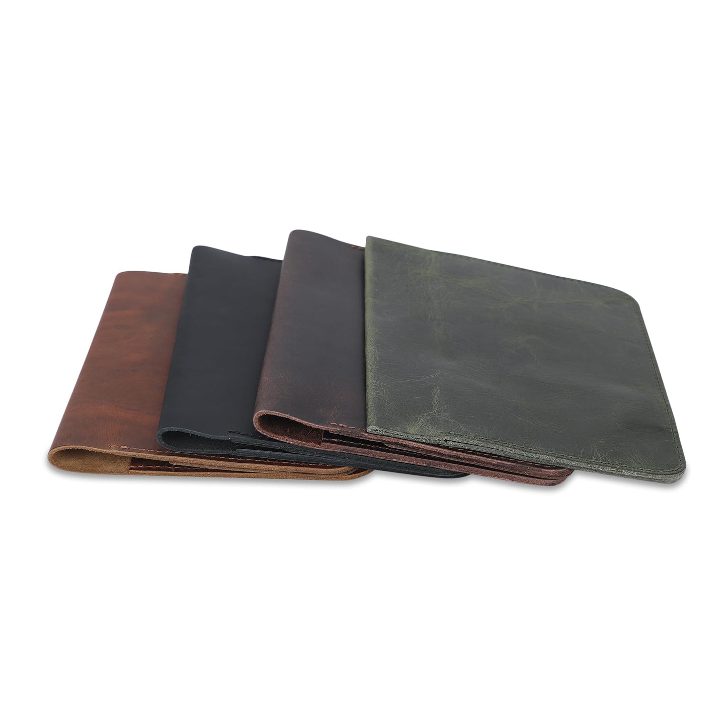 CestAntiQ, Leather Journal Cover | (5.75"x8.25") Notebook Medium A5 | Refillable Cahier | Leather Bound Journal cover for Travelers Writers | Gift for Anyone (Black)