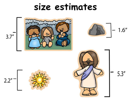 Jesus Feeds The 5000 Bible Felt Board Story for Flannel Boards