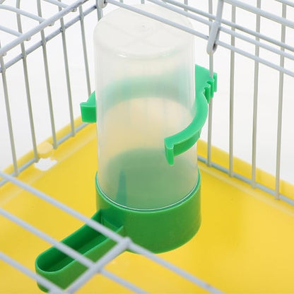 Garneck Small Bird Travel Cage: Portable Parakeet Carrier with Food and Water Box 9.2 Inch Animals Cage for Cockatiels Parrot - Easy to Carry for Short Trip, Daily Outing
