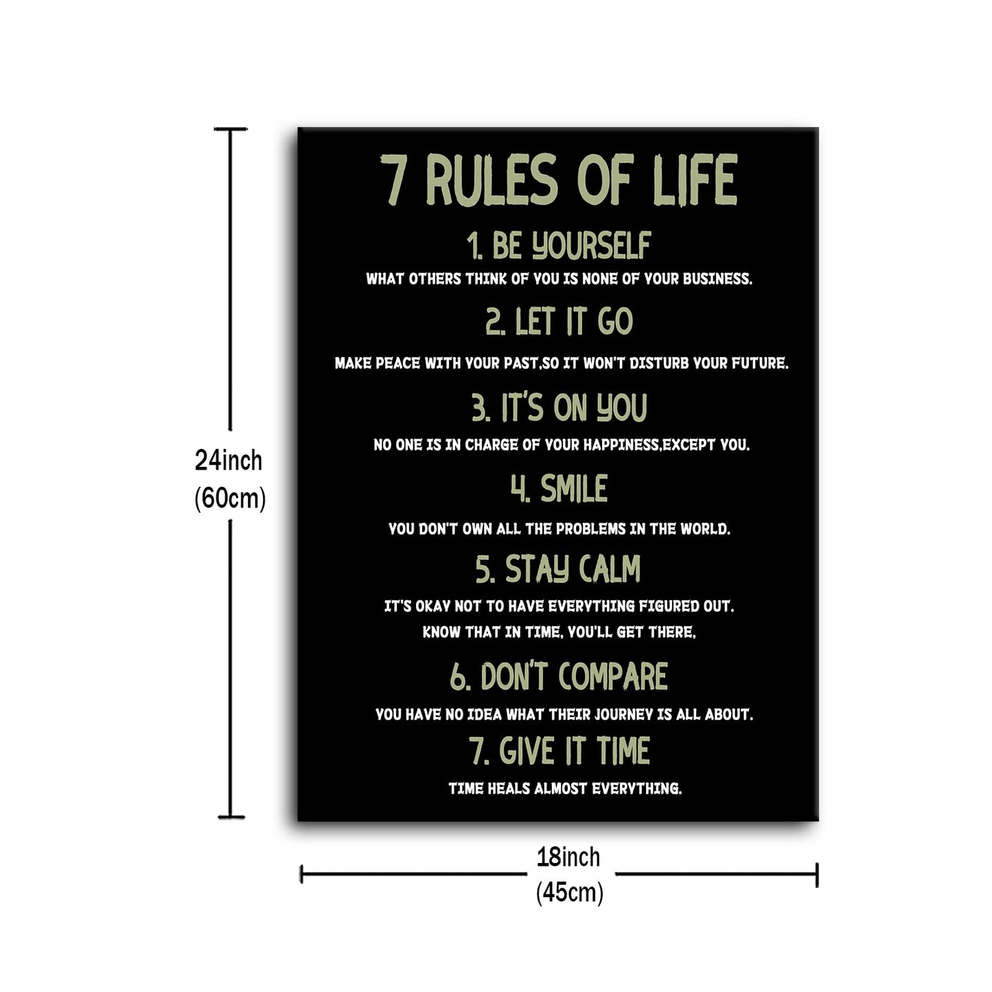 Motivational Canvas Wall Art Inspirational Entrepreneur Quotes Poster Print Positive Theme Picture Painting Wall Decor Artwork for Modern Home Teens Room Office Stretched and Framed [18''Hx24''W]