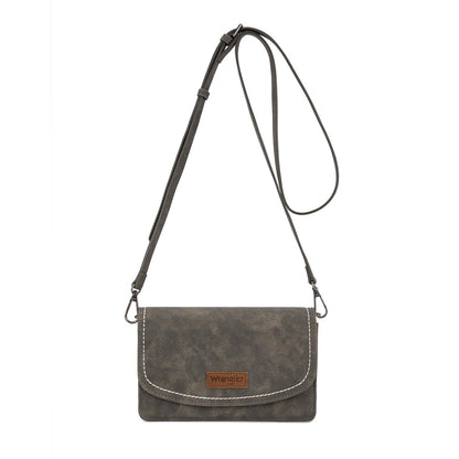 Wrangler Small Crossbody Wallet Purses RFID Trendy Purses for Women with Adjustable Straps,WG321-W087GY