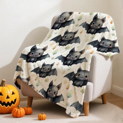 SUPERICH Halloween Bats Baby Blanket Gifts Super Soft Swaddle Newborn Cozy Baby Receiving Blanket Stroller Throw Blanket for Crib 40x30 in for Puppy