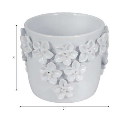 Sagebrook Home Ceramic Planter - Elevate Your Space with Elegant Greenery Decor
