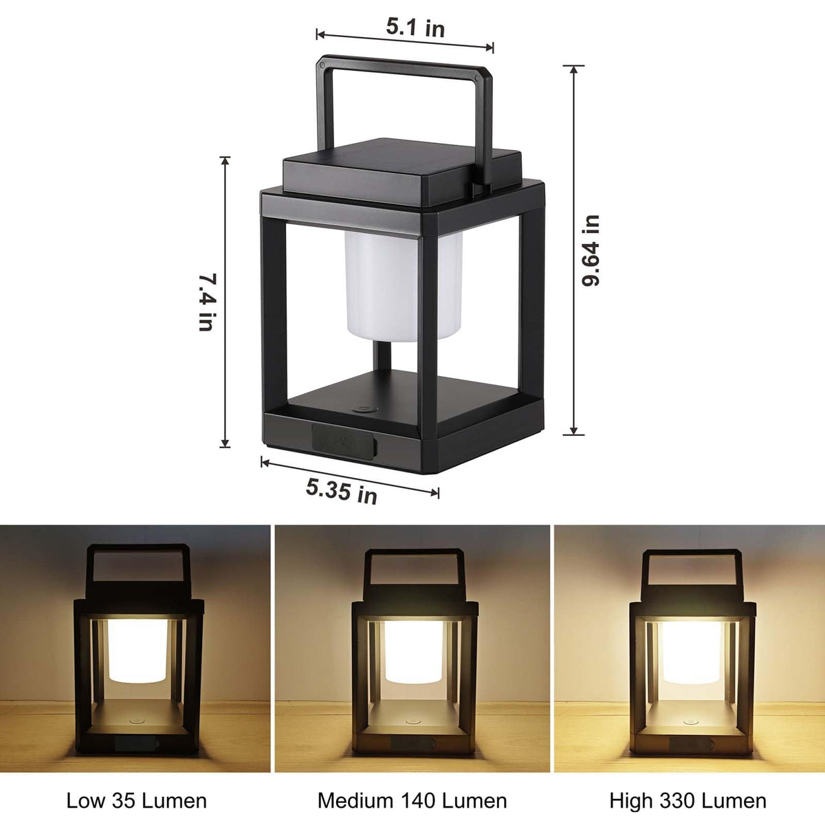 Solar Lantern Outdoor Table Lamp: Portable Hanging LED Lights - Waterproof Decorative Lights for Patio Camping