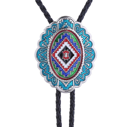 Juyovge Western Bolo Ties Handmade Cowboy Southwest Totem Element Bola Neckties For Men,Women