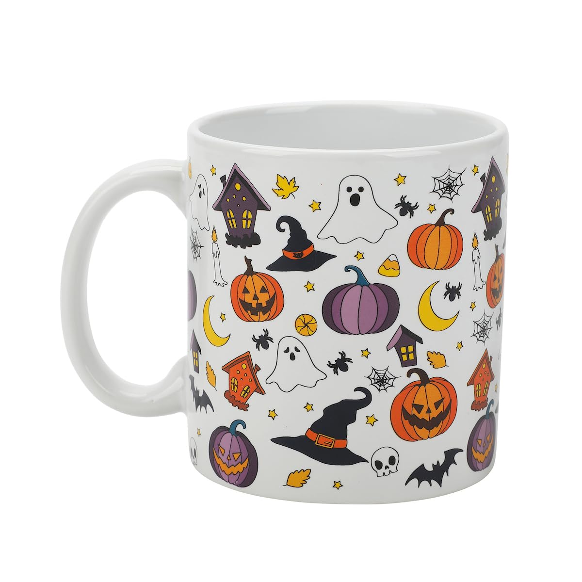 Bioworld Halloween Ghosts & Scary Icons 2-Pack 16 Oz Ceramic Mugs