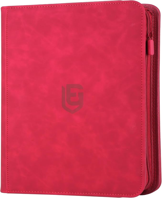 12 Pocket Card Binder,720 Pocket Trading Card Binder，Side Loading Collectible Card Albums for MTG, for TCG Football, Sports, Game Cards Red