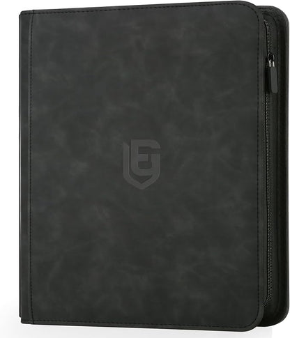 12 Pocket Card Binder,720 Pocket Trading Card Binder，Side Loading Collectible Card Albums for MTG, for TCG Football, Sports, Game Cards Black