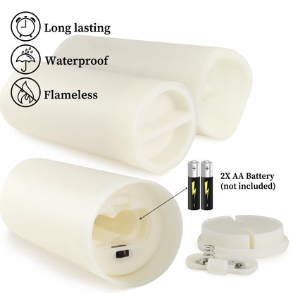 fclayvts 96-Pack LED Flameless Candles with Remote Control - Perfect for Parties, and Special Occasions(Three Sizes)