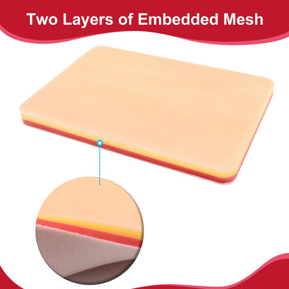 Medarchitect DIY Incision Suture Pad with Hook & Loop Design, for Advance Deep Suture Skill Practice. Replacement - Use Together with MA ASB Device