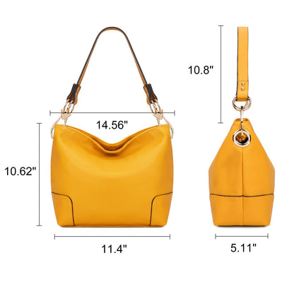 Montana West Hobo Bags for Women Purses and Handbags Ladies Bucket Shoulder Bags,MWC-HB-128B-YL