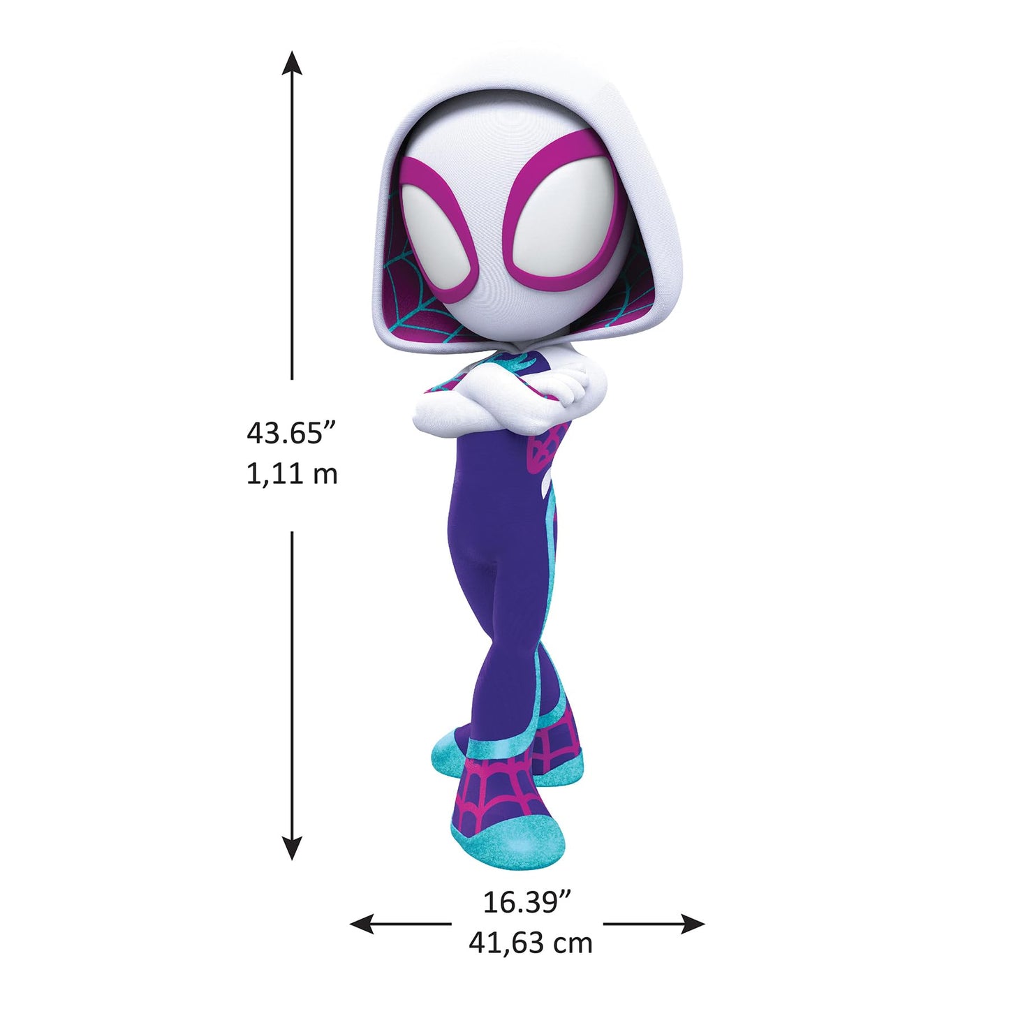 RoomMates Marvel's Spidey and His Amazing Friends: Ghost Spider Peel and Stick Wall Decals, RMK5557GM