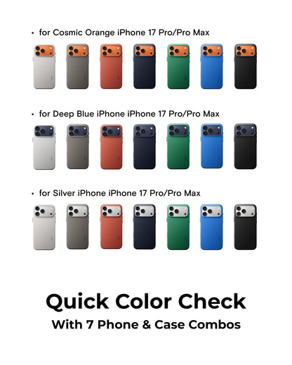 MOFT for iPhone 17 Pro Case- MOVAS Snap Case, MagSafe Compatible, Soft-Touch Vegan Leather, Classic Minimalist Design, Lightweight, Stain-Resistant & Camera Protection, Misty Cove