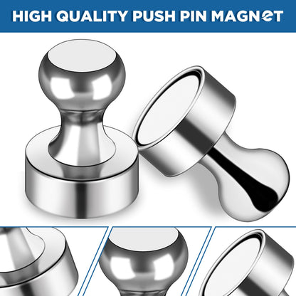LOVIMAG Fridge Magnets 50 Pcs Refrigerator Whiteboard Small Strong Magnet Classroom Kitchen Accessories Decorative Locker Set Decor Must Haves Office Calendar Refrigerador Magnetic Cute Crafts Silver