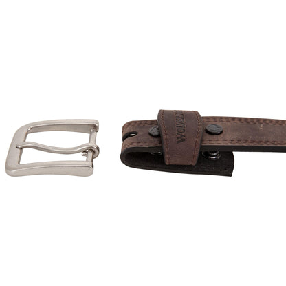 Wolverine Men Boot Leather Work Belt, Rugged-Brown, 40"