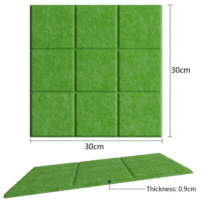 Uoisaiko Large Felt Board Tiles for Wall with 30 Push Pins, 11.8"x11.8" Pack of 6 Pin Board Notice Boards for Home Office Kitchen, Bulletin Board Wall Tiles for Photos Memos (Green, 6 Pack)