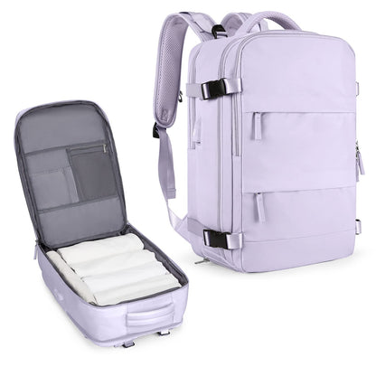 coowoz Travel Backpack Carry On for Women Man Gym Backpacks with Laptop Compartment Mochila de Viaje Teacher Personal Item Backpack Airplane Accessories Must Haves Grey Small