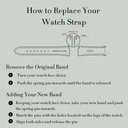 1302 Leather Watch Bands for Women and Men, Quick Release Watch Band, 12mm,14mm,16mm,18mm,20mm and 22mm Easy Interchangeable Strap (Silver Shimmer/Silver Buckle, 18mm)