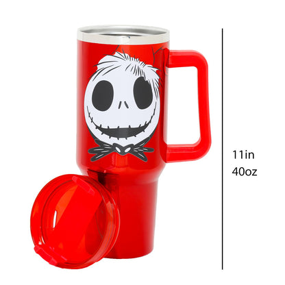 Disney Nightmare Before Christmas 40 OZ Stainless Steel Cup Set - Bundle with Jack Skellington Tumbler, Sticker, More Tumblers for Girls, Boys