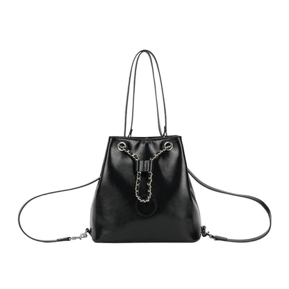 Goinsound Bucket Bag for Women, Vegan Leather Drawstring Tote with 2 Convertible Straps, Casual Crossbody Handbag
