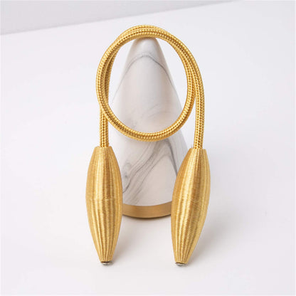 SWTOOL 8-Pack Gold Curtain Holdbacks Decorative Window Drape Twist Curtains Tiebacks Random Modelling Curtain Holders