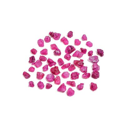 GEMKORA 100 carats Raw Ruby Rough Gemstone, Natural Crystals, Healing Stones, Wholesale Lot, Jewelry Making Supply, Stone, Strength Stone, 7 to 10mm