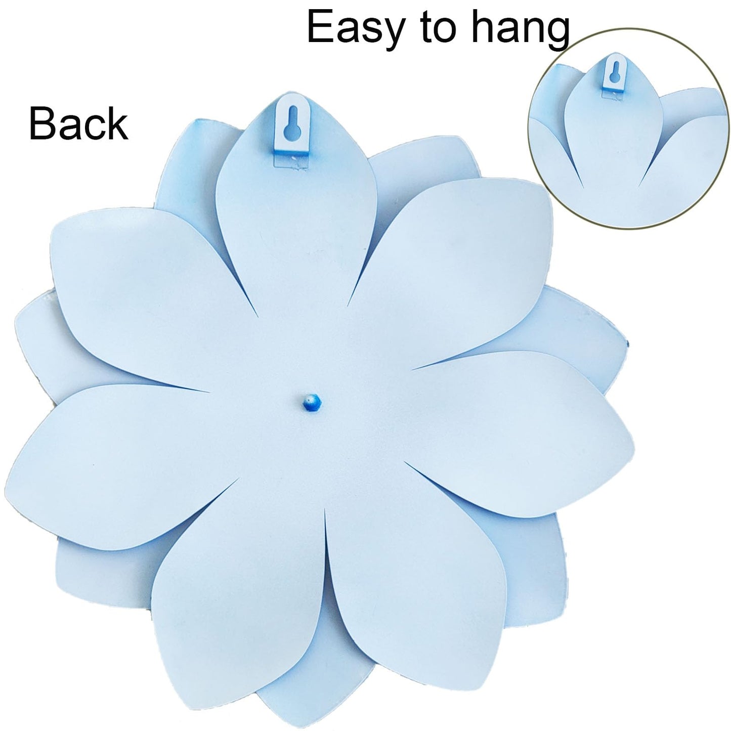 LITIALLY Metal Flower Wall Art Garden Decor, New Creative Cute Flower Decorations, Art Wall Hanging Decor, Enhance Indoor Outdoor Decor Spaces
