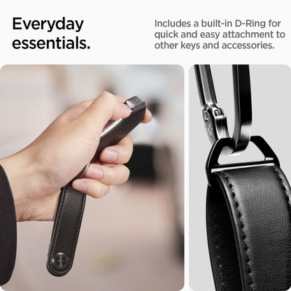 Spigen Valentinus Key Organizer, Minimalistic Compact Holder, Keychain, Keyring Up to 6 Keys - Black