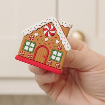 Knobēz 12pk Gingerbread House Decorative Knob Covers - Christmas Ornaments