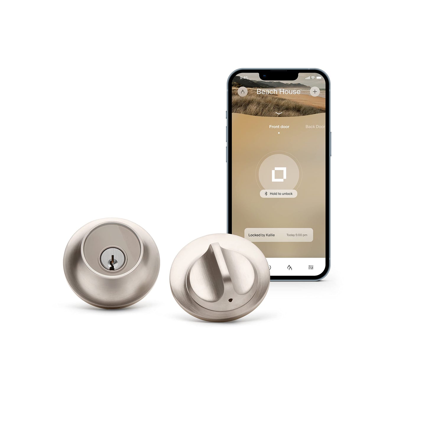 Level Bolt Smart Deadbolt - Make Your Lock Smart & Keep Your Existing Hardware and Keys - Keyless Entry via Level App (iOS & Android) - Works with Apple Home