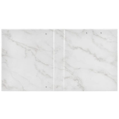 Marble Round Ring Binders 1.5 Inch White 3 Ring Clipboard Binder for Office School Work Supplies File Folder Document 200 Sheet Capacity Easy Open
