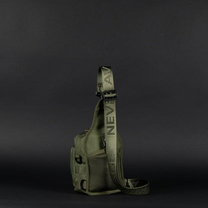 WOLFpak 4L Mini Tactical Sling Bag (OD Green) Compact Crossbody Backpack for Gym, Travel & EDC | Tactical Shoulder Bag with Multiple Pockets – Lightweight, Durable Sling Pack for Men & Women