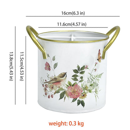 Z&Z ornamentorum Kitchen Utensil Holder for Kitchen Cunter Stylish kitchen Cooking Utensil Organizer 4.57*5.43inch Farmhouse Spatula Holder for Countertop