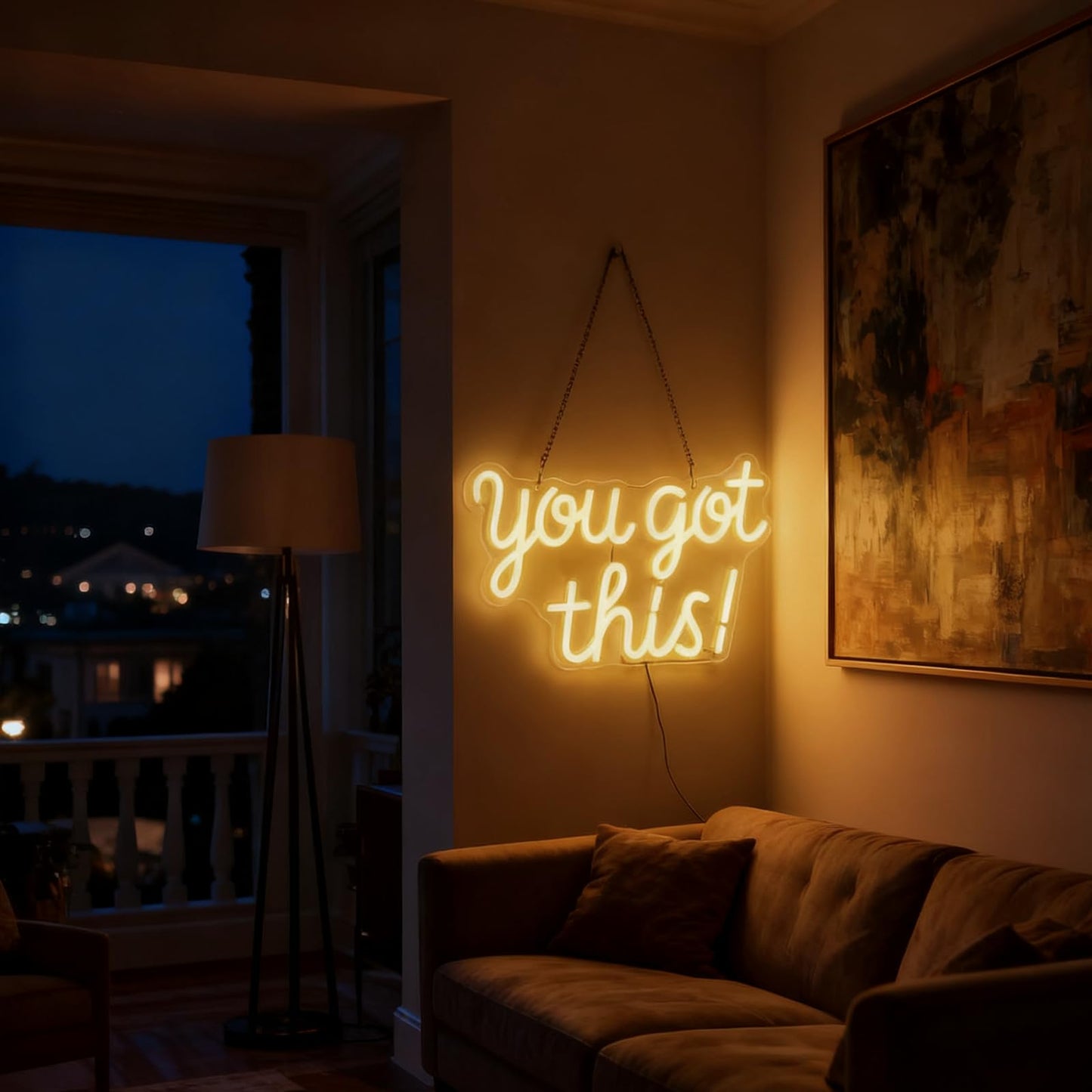 Mvorixa You Got This Neon Sign Dimmable LED Neon Light for Wall Decor, Inspirational You Got This Sign Lights for Home, Bedroom, Office, Student Dorm, Classroom, Party Decor& Motivational Gift