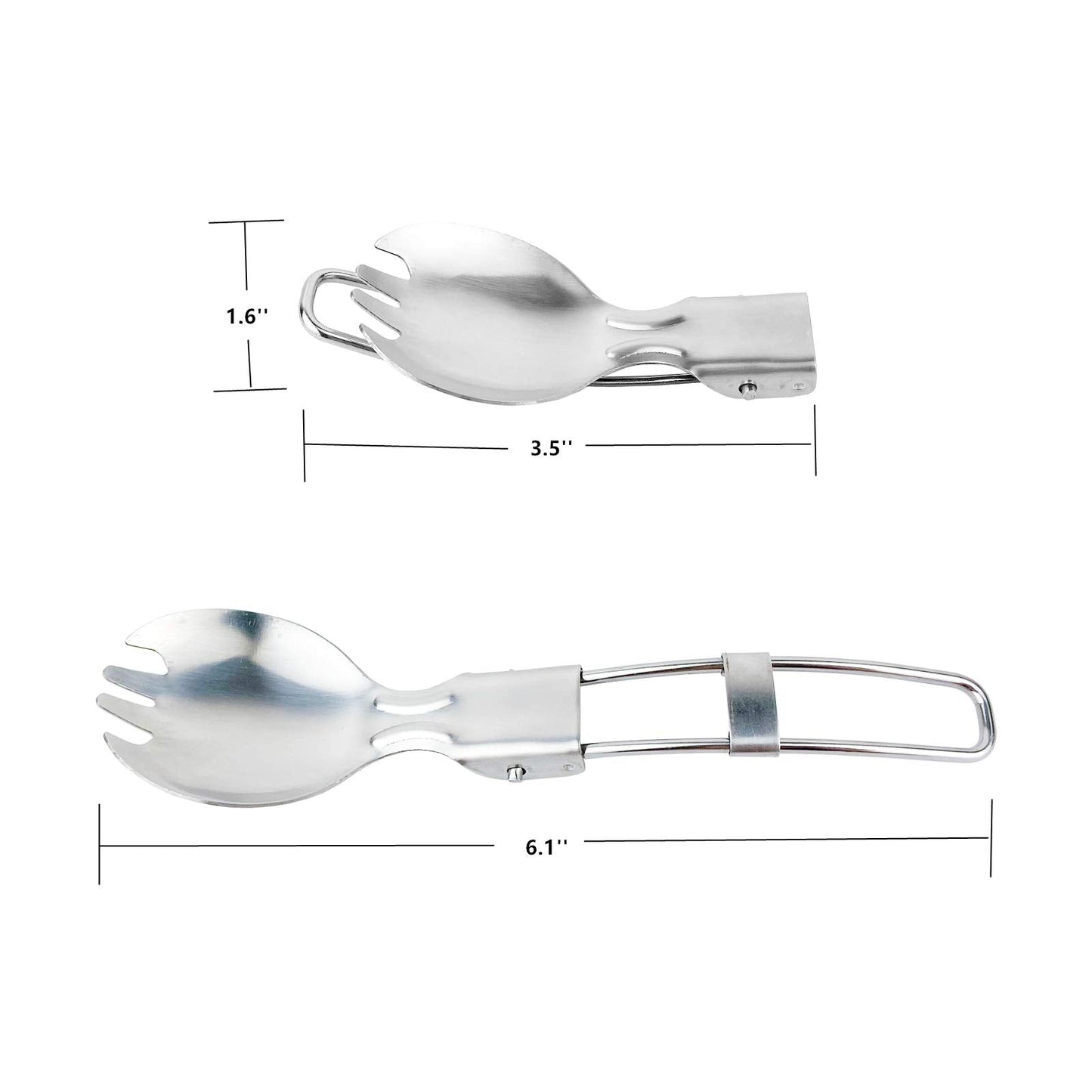 CCyanzi 1200ml Collapsible Camping Bowl Silicone Food Storage Container with Lid and Foldable Stainless Steel Fork Spoon, for Picnic, Travel, Camping, RV, Fridge and Microwave Bowls