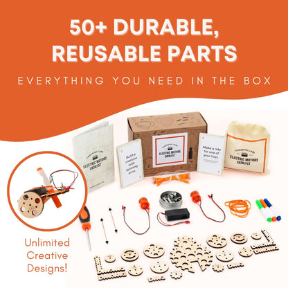 Tinkering Labs STEM Kits for Kids Age 8-10 | Inventors Kids Science Kit, Robot Building, and Engineering with Electricity Circuits | Coolest DIY Toys and Best Birthday Gifts for 10 Year Old Boy Girl