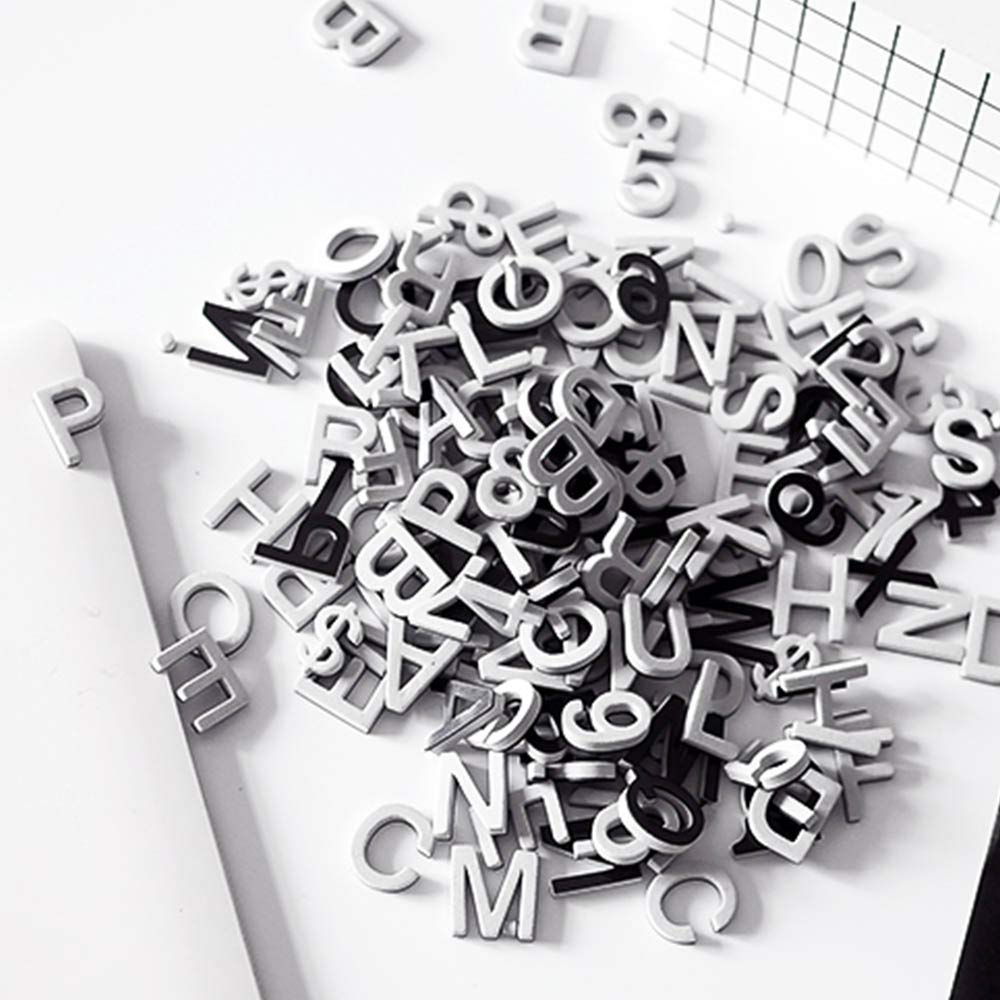 Firlar 124Pcs Magnetic Letters, Uppercase Alphabet ABC Magnets for Fridge Refrigerator, Foam Alphabet Letters Refrigerator Magnets Educational Tools for Spelling and Learning, White