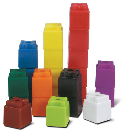 hand2mind Interlocking UniLink Cubes, Plastic Cubes for Early Math, Connecting Cubes for Kids Learning, Math Manipulatives, Counting Cubes for Kids Math, Preschool Classroom Supplies (Set of 500)