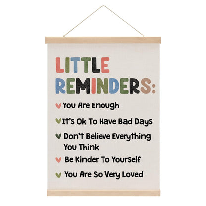Inspirational Poster Hanger, Positive Affirmations Wall Decor, Educational Posters Wall Art Wall Hanging Banner Classroom Bedroom Nursery Home Living Room Counseling Psychologist Office Decor