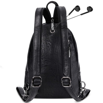 Small Backpack Purse for Women Fashion PU Leather Backpack Convertible Ladies Sling Bag