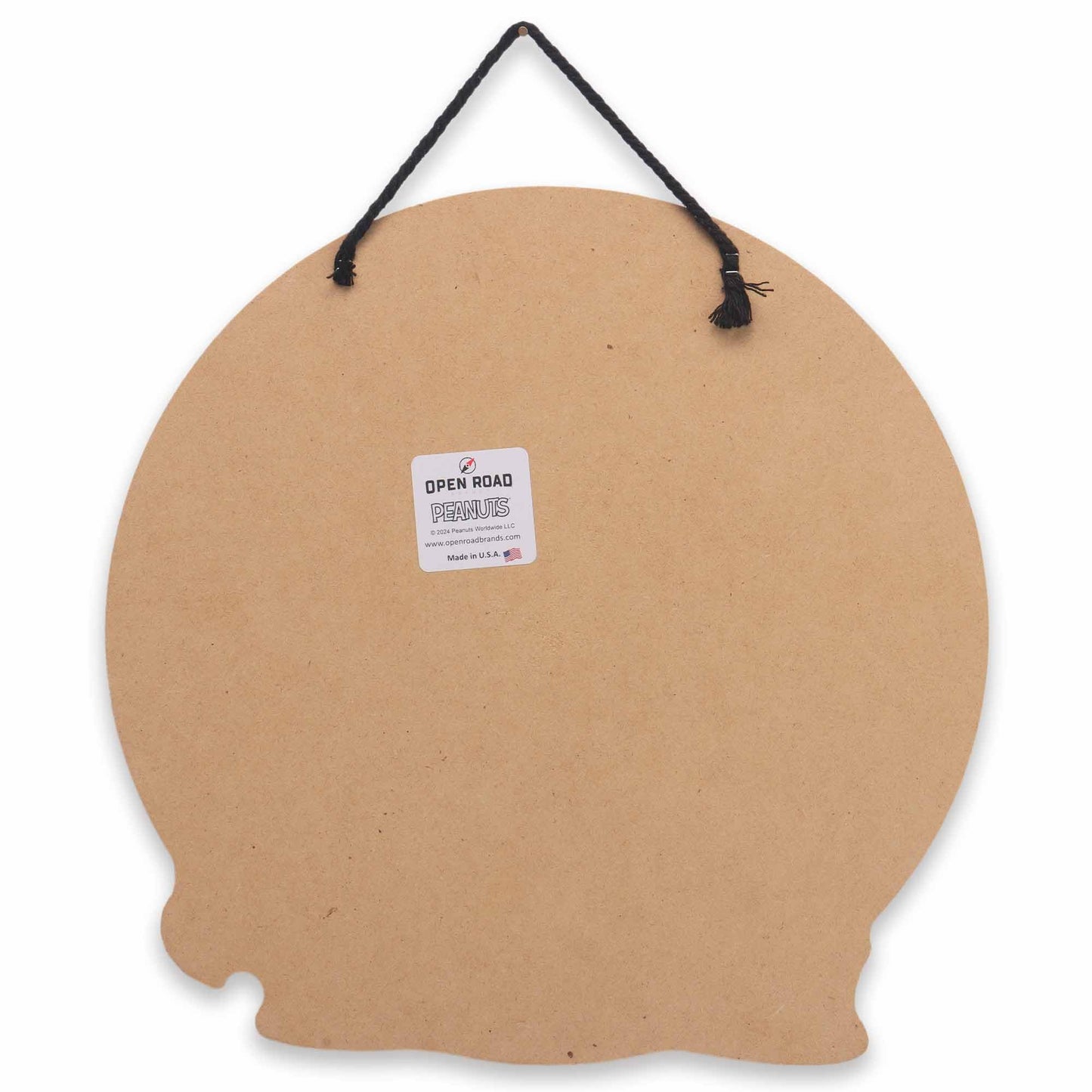Peanuts Charlie Brown and Snoopy Trick or Treat Hanging Wood Wall Decor - Fun Snoopy Halloween Sign for Home Decorating