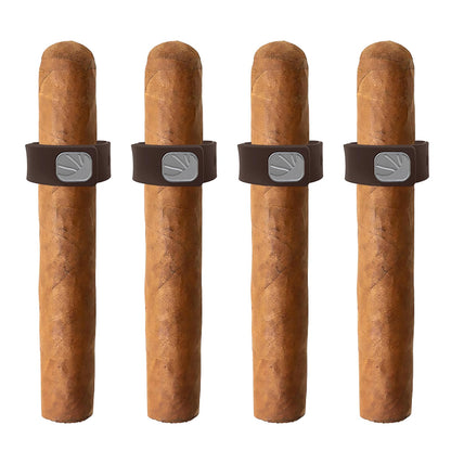 DEEDRR 4PCS Adjustable Magnetic Cigar Holder for Golf Carts & Outdoor Use (Brown)