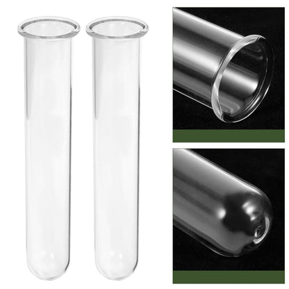 Balacoo 4pcs Hydroponic Glass Test Tube Vases 2.5x3x18cm Glass Planter Tubes for Desktop Plant Propagation and Indoor Terrarium Decoration