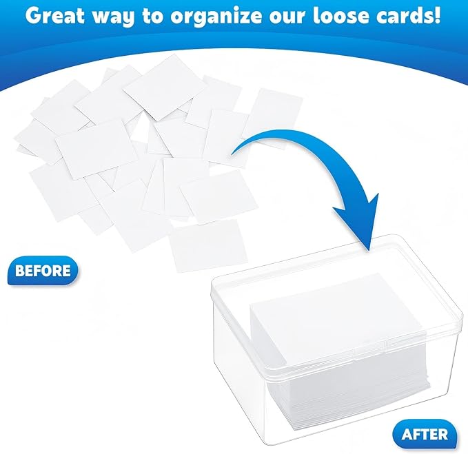Vicenpal Playing Card Boxes Snaps Closed Clear Plastic Cases Poker Gaming Playing Cards Trading Card Storage Boxes Compatible with MTG TCG 100 Game Cases 4.3 x 2.95 x 2.2 Inches (30 Pcs)