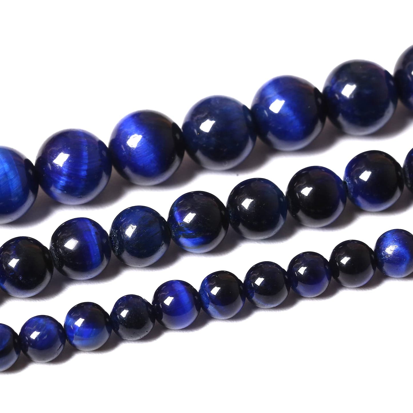 60PCS 6MM AAA Blue Tiger Eye Stone Beads Natural Gemstone Bead Crystal Healing Energy Jewelry Making DIY 15 inches