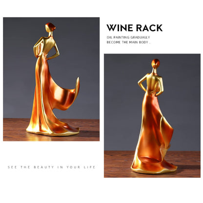 iStarcas Lady Wine Bottle Holder, Single Wine Rack, Woman Wines Holder