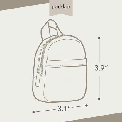 packlab Micro Nano Backpack Keychain – Mini Pink Backpack Coin Purse for Women & Girls – Trendy Small Pouch for Cards, Lip Balm & Essentials
