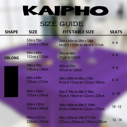 KAIPHO Purple Rectangle Tablecloth Waterproof Stain Resistant Wrinkle Free Table Cloth 210GSM Polyester Wipeable Table Cover for Party, Banquet, Indoor and Outdoor - Rectangular/Oblong, 60 x 84 inch