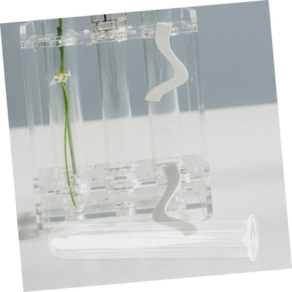 SEWOART 5pcs Hydroponic Test Tube Vase for Terrarium Flower Arrangements Glass Tube Vases for Indoor Plants